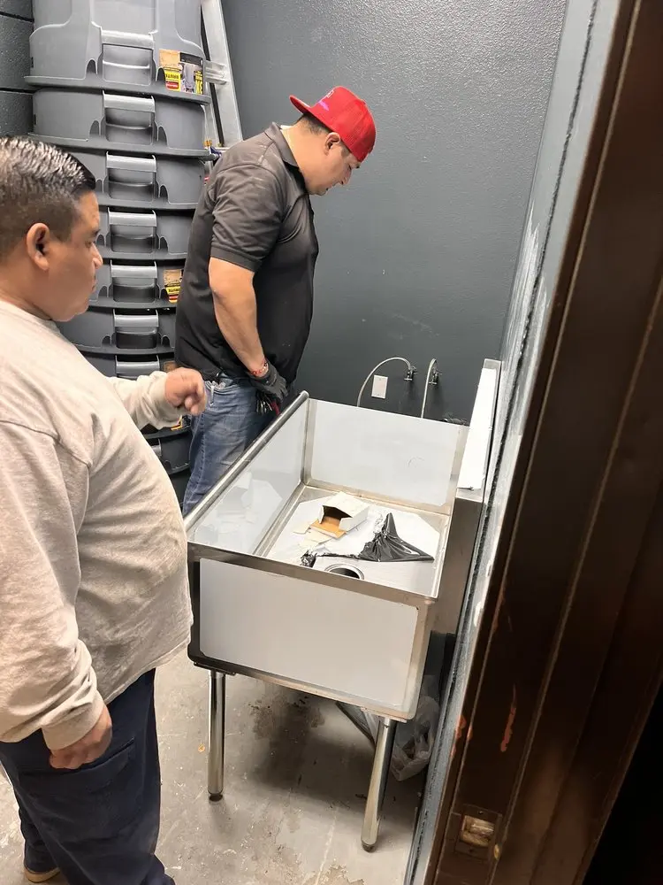 Commercial plumbing and sink installation in El Reno