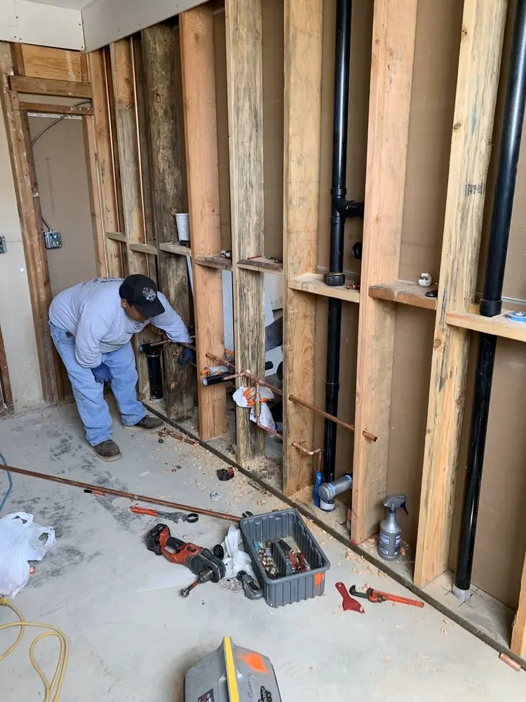 Commercial rough-in plumbing for Water Heater Replacement in El Reno